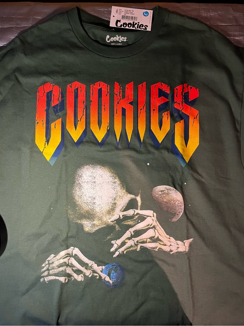 Cookies Men’s Dark Green Graphic Short Sleeve Tee